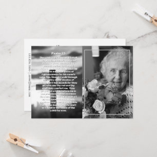 Invitación Cruz fotográfica del Salmo 23 Celebración de la vi