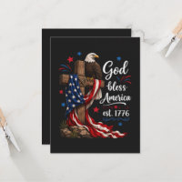 Cruz Patriótica Dios Bendiga a América
