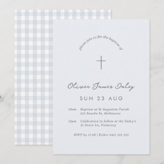 Invitación cruzada de la cristiandad en el bautism