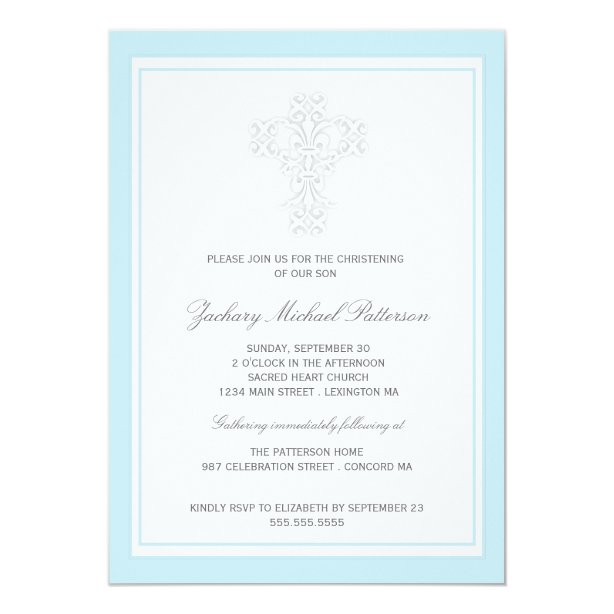 Invitación Cruz Dorada De Bautizo Editable