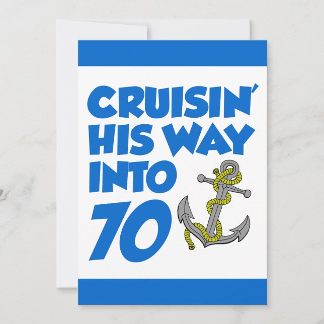 Invitación Cruzando Su Camino En 70 Invitados (Anverso)
