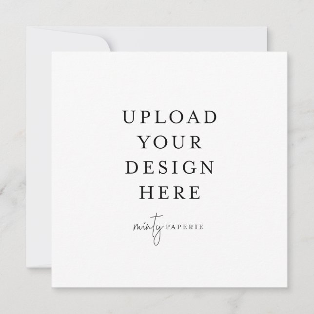 Invitación cuadrada de 5,25" x 5,25" (Anverso)