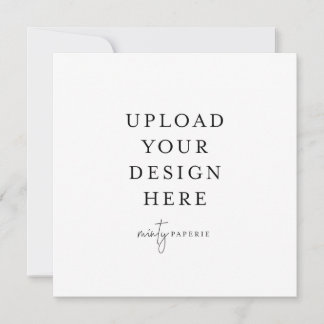 Invitación cuadrada de 5,25" x 5,25"