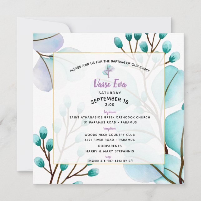 Invitación cuadrada de Vasso (Anverso)