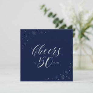 Invitación cuadrada para fiesta de cumpleaños núme