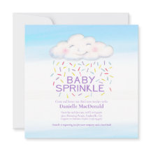 Cuadrado de acuarela de rociado de bebé de caramel