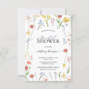 Invitación cuadrado, floral moderno elegante, hoja botánica v