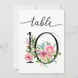 Invitación Cuadro 10 Número de tabla