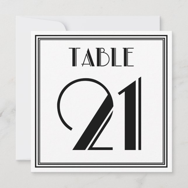 Invitación Cuadro 21 Art Deco (Anverso)