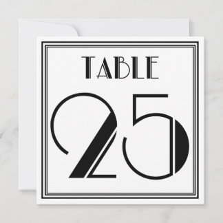 Invitación Cuadro 25 Art Deco