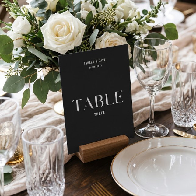 Invitación Cuadro 3 Negrita Número de cuadro Boda (Subido por el creador)
