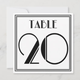 Invitación Cuadro Art Deco Número 20
