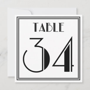 Invitación Cuadro Art Déco Número 34