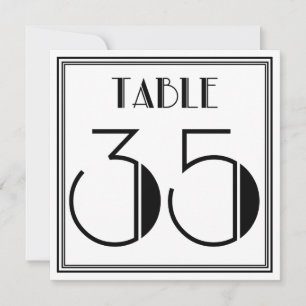 Invitación Cuadro Art Déco Número 35