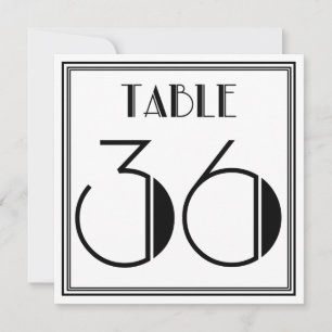 Invitación Cuadro Art Déco Número 36