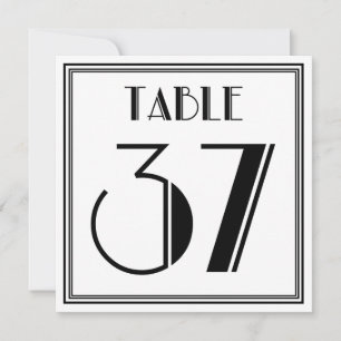 Invitación Cuadro Art Déco Número 37