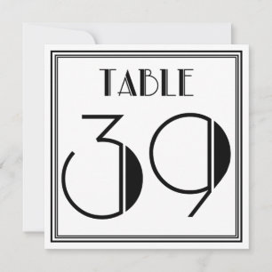 Invitación Cuadro Art Déco Número 39