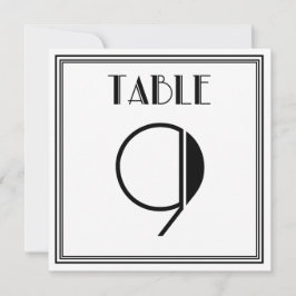 Invitación Cuadro Art Deco Número 9