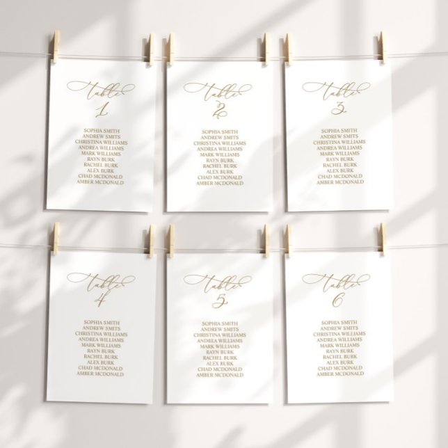 Invitación Cuadro de caligrafía elegante Número de asiento 4 (Subido por el creador)