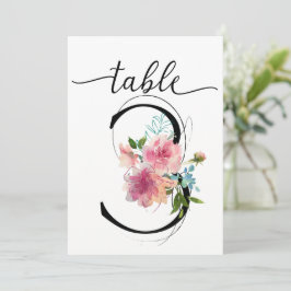 Invitación Cuadro tres Número de tabla