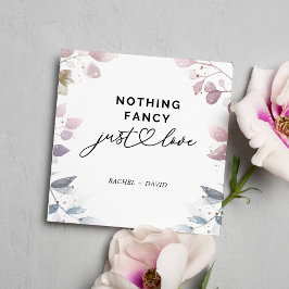 Invitación Cuadros Botánicos De Agua Elopement Cards