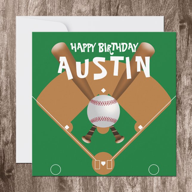 Invitación Cuadros de papel de béisbol temático (Subido por el creador)