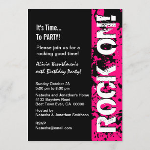 Invitación ¡CUAESQUIERA rocas del cumpleaños del AÑO! A14