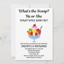 Invitación ¿Cuál es el fiesta de revelación de sexo en Scoop?