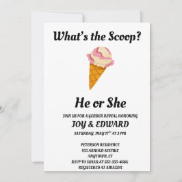 Invitación ¿Cuál es el fiesta de revelación de sexo en Scoop?