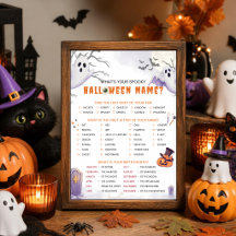 ¿Cuál es tu nombre espeluznante de Halloween? Jueg