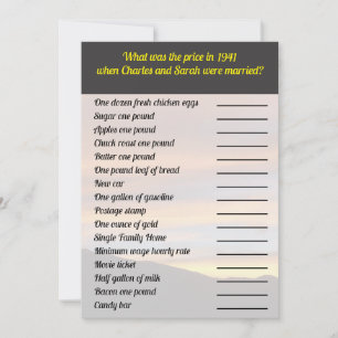 Invitación ¿Cuál fue el juego del precio?   Atardecer de Reun