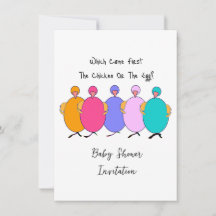 ¿Cuál fue primero el pollo o el huevo BabyShower