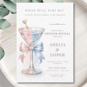 Invitación ¿Cuál Será Tini Revelación de Género Simple
