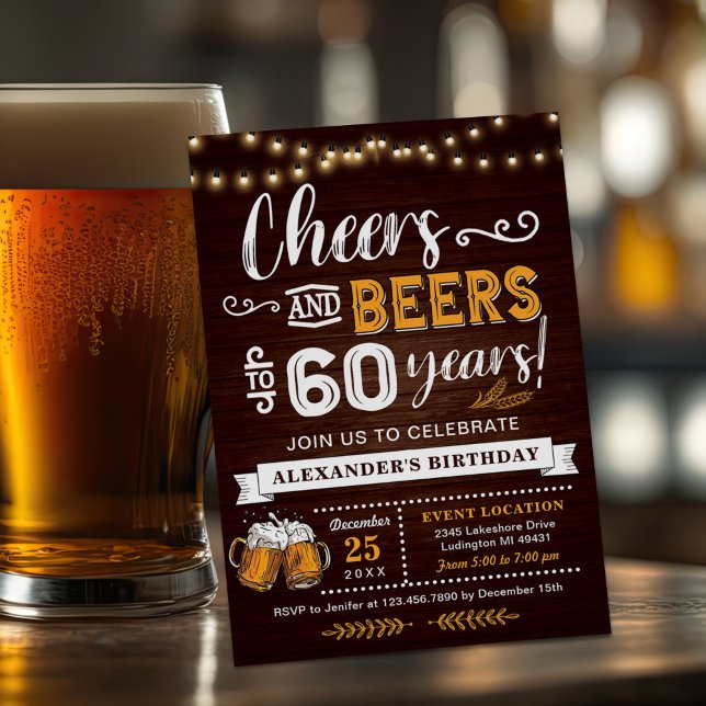 Invitación Cualquier Alegre Y Cerveza De Madera Sorprende Cum (Subido por el creador)