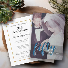 Invitación CUALQUIER AÑO - 50º Aniversario de Boda y Foto