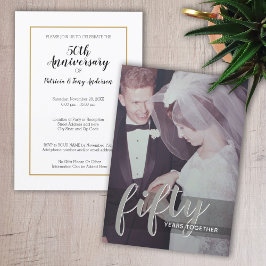 Invitación CUALQUIER AÑO - 50º Aniversario de Boda y Foto
