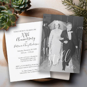 Invitación CUALQUIER AÑO - Aniversario Boda Y Foto Que Todaví