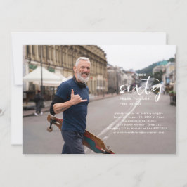 Invitación Cualquier año | Fiesta simple de cumpleaños de la 