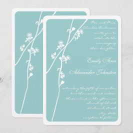 Invitación Cualquier Boda de bifurcación de flores silvestres