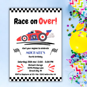 Invitación Cualquier carrera por edad en el auto de la carrer