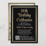 Invitación Cualquier código QR de cumpleaños y Fiesta de foto<br><div class="desc">Invite a la familia y amigos a una elegante celebración para él o ella con elegantes invitaciones de cumpleaños con fotos personalizados con QR Code RSVP. La imagen y todos los textos de esta plantilla son sencillos para el personalizar. (IMAGEN PLACEMENT TIP: Una manera fácil de centrar una foto exactamente...</div>