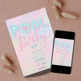 Invitación Cualquier cumpleaños de fiesta de grupo de edad