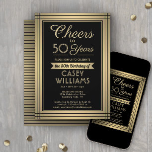 Invitación CUALQUIER cumpleaños saluda la frontera clásica ne