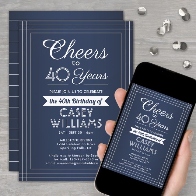 Invitación CUALQUIER cumpleaños Saludo a la Marina de Fronter (Subido por el creador)