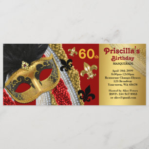 Invitación cualquier edad, 60 años, billete de invitación, mu
