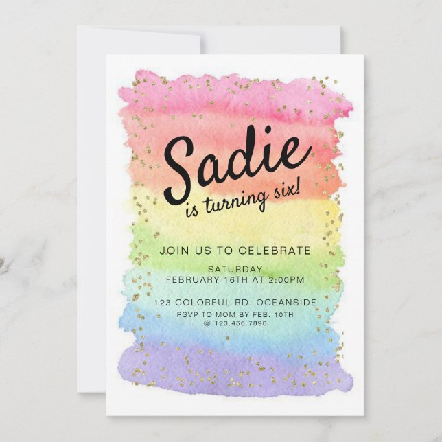 INVITACIÓN CUALQUIER EDAD, CHICA FIESTA (Anverso)