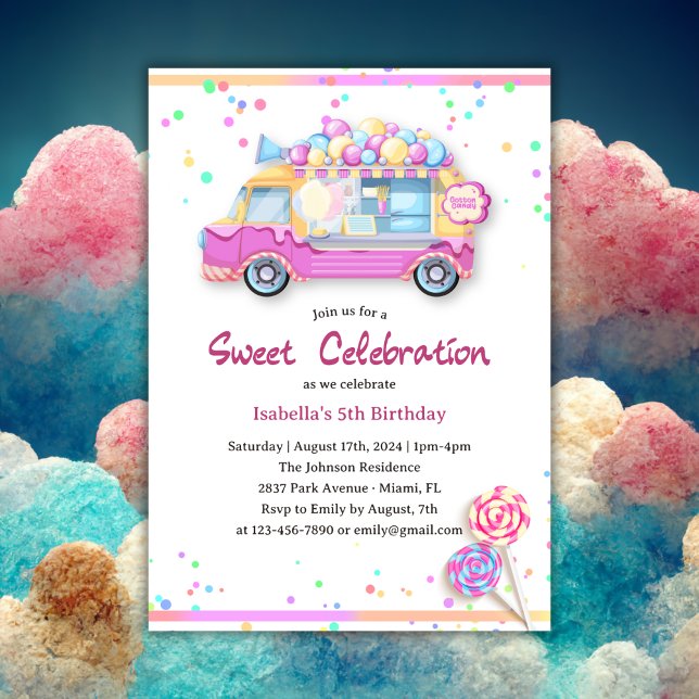 Invitación Cualquier Edad Dulce Celebración Del Aniversario D (Subido por el creador)