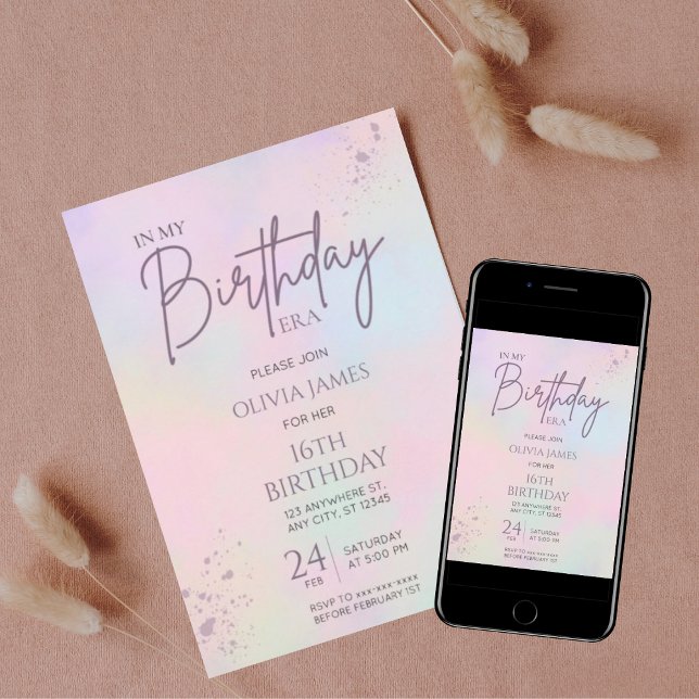 Invitación Cualquier edad en mi cumpleaños chica (Subido por el creador)