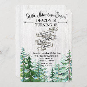 Invitación CUALQUIER EDAD - La aventura comienza la invitació