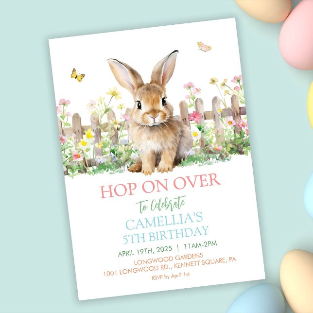 Invitación Cualquier evento - Cumpleaños de conejito Baby Sho (Subido por el creador)